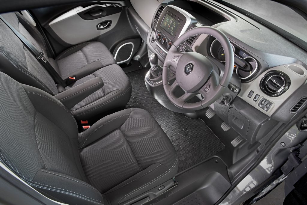 HANDY TOOL: Seating for three and with styling cues from Renault's car range, the Trafic is a decent work space with ample storage HANDY TOOL: Seating for three and with styling cues from Renault's car range, the Trafic is a decent work space with ample storage